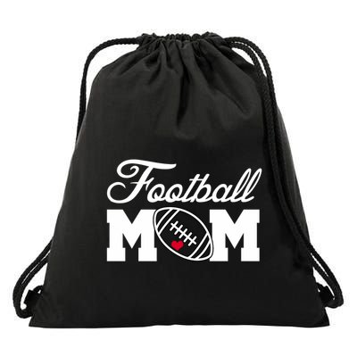 Love Football Mom Cute Gameday Drawstring Bag