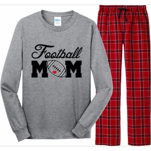 Love Football Mom Cute Gameday Long Sleeve Pajama Set