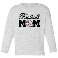 Love Football Mom Cute Gameday Toddler Long Sleeve Shirt