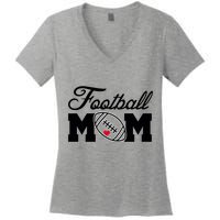 Love Football Mom Cute Gameday Women's V-Neck T-Shirt