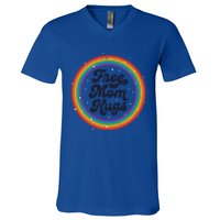 Lgbtq Free Mom Hugs Pride Lgbt Ally Rainbow MotherS Day Gift V-Neck T-Shirt