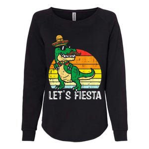 LetS Fiesta Mexican Dino Trex Cinco De Mayo Womens California Wash Sweatshirt