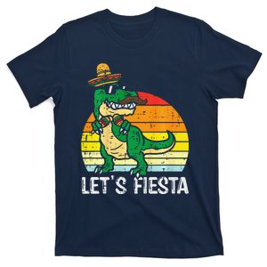 LetS Fiesta Mexican Dino Trex Cinco De Mayo T-Shirt