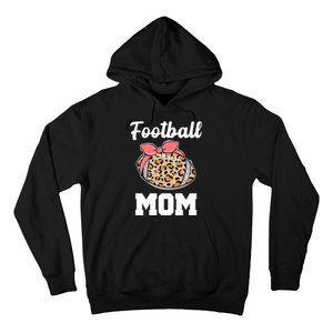 Leopard Football Mom Cute Gift Hoodie