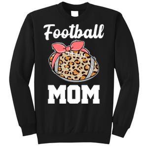 Leopard Football Mom Cute Gift Sweatshirt