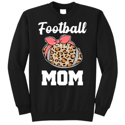 Leopard Football Mom Cute Gift Sweatshirt