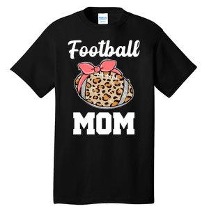 Leopard Football Mom Cute Gift Tall T-Shirt