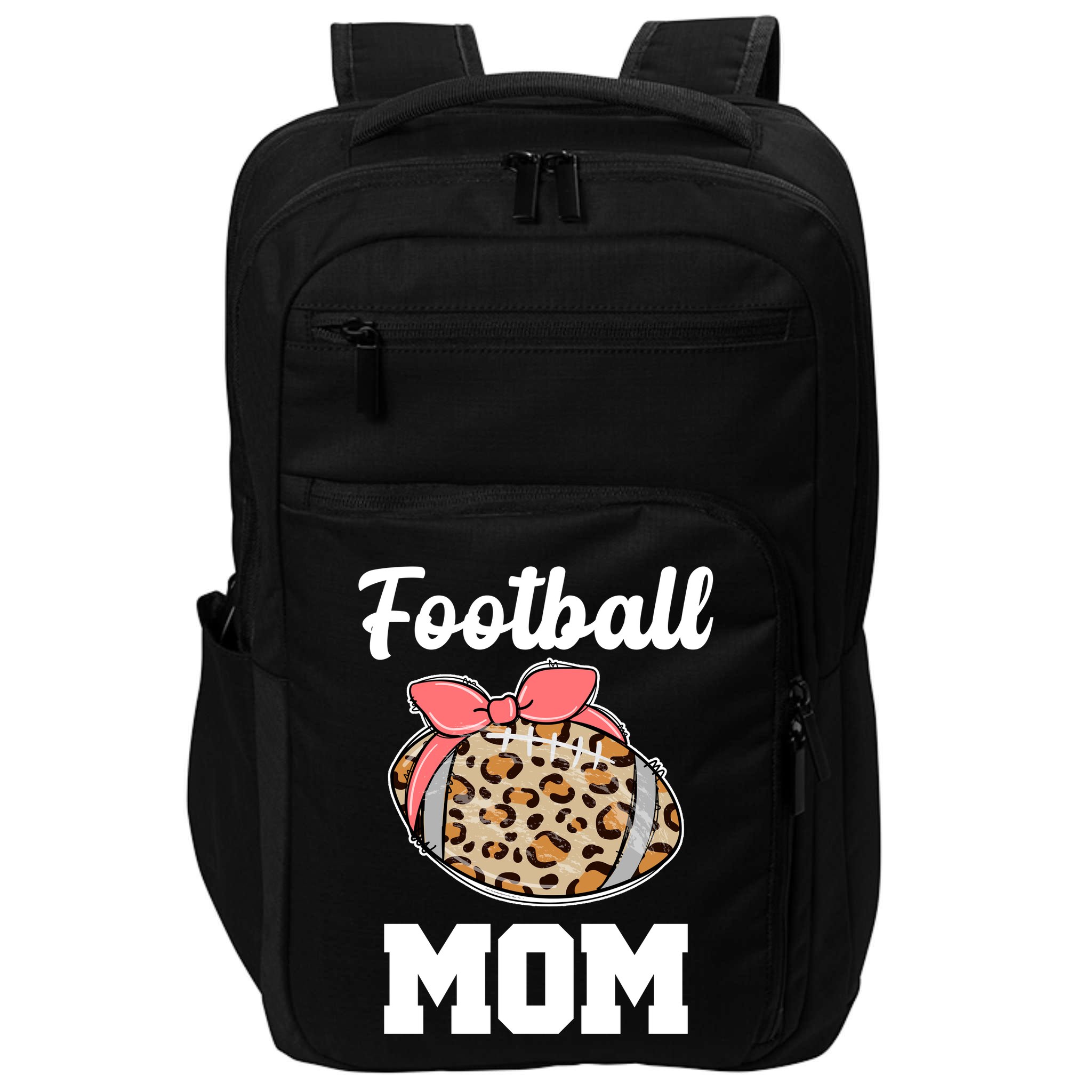 Leopard Football Mom Cute Gift Impact Tech Backpack