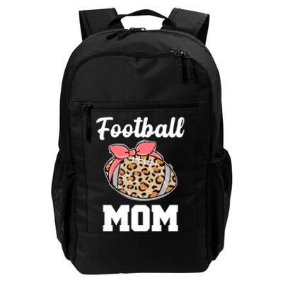 Leopard Football Mom Cute Gift Daily Commute Backpack