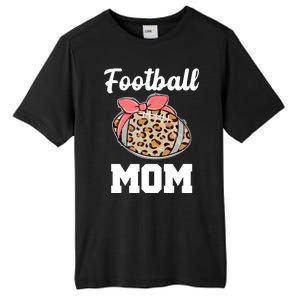 Leopard Football Mom Cute Gift Tall Fusion ChromaSoft Performance T-Shirt