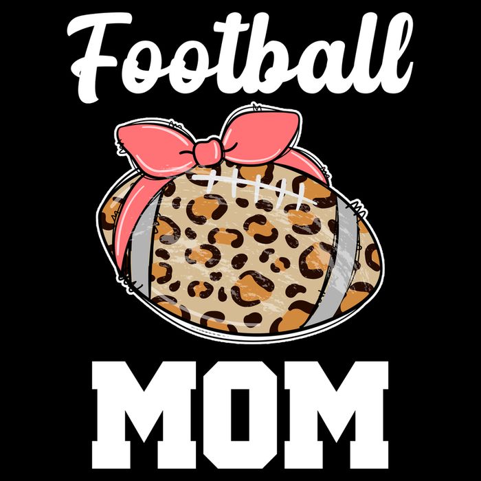 Leopard Football Mom Cute Gift 16 in Basic Backpack