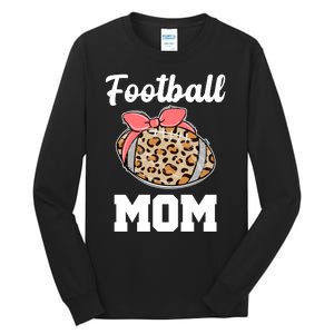 Leopard Football Mom Cute Gift Tall Long Sleeve T-Shirt