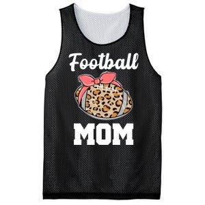 Leopard Football Mom Cute Gift Mesh Reversible Basketball Jersey Tank