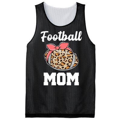 Leopard Football Mom Cute Gift Mesh Reversible Basketball Jersey Tank