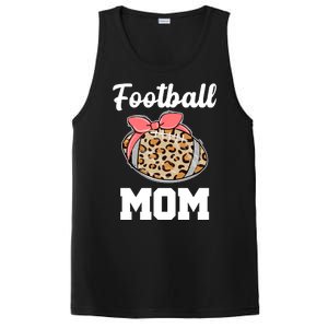 Leopard Football Mom Cute Gift PosiCharge Competitor Tank