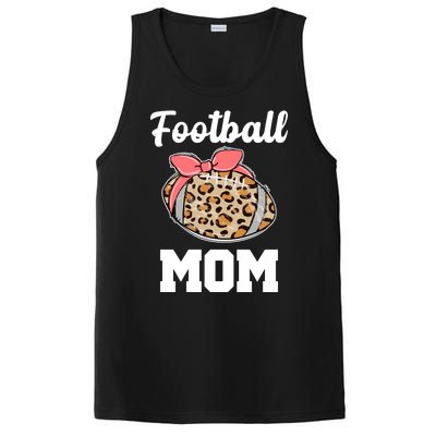 Leopard Football Mom Cute Gift PosiCharge Competitor Tank