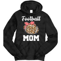 Leopard Football Mom Cute Gift Tie Dye Hoodie