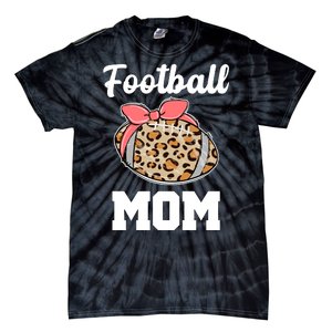 Leopard Football Mom Cute Gift Tie-Dye T-Shirt