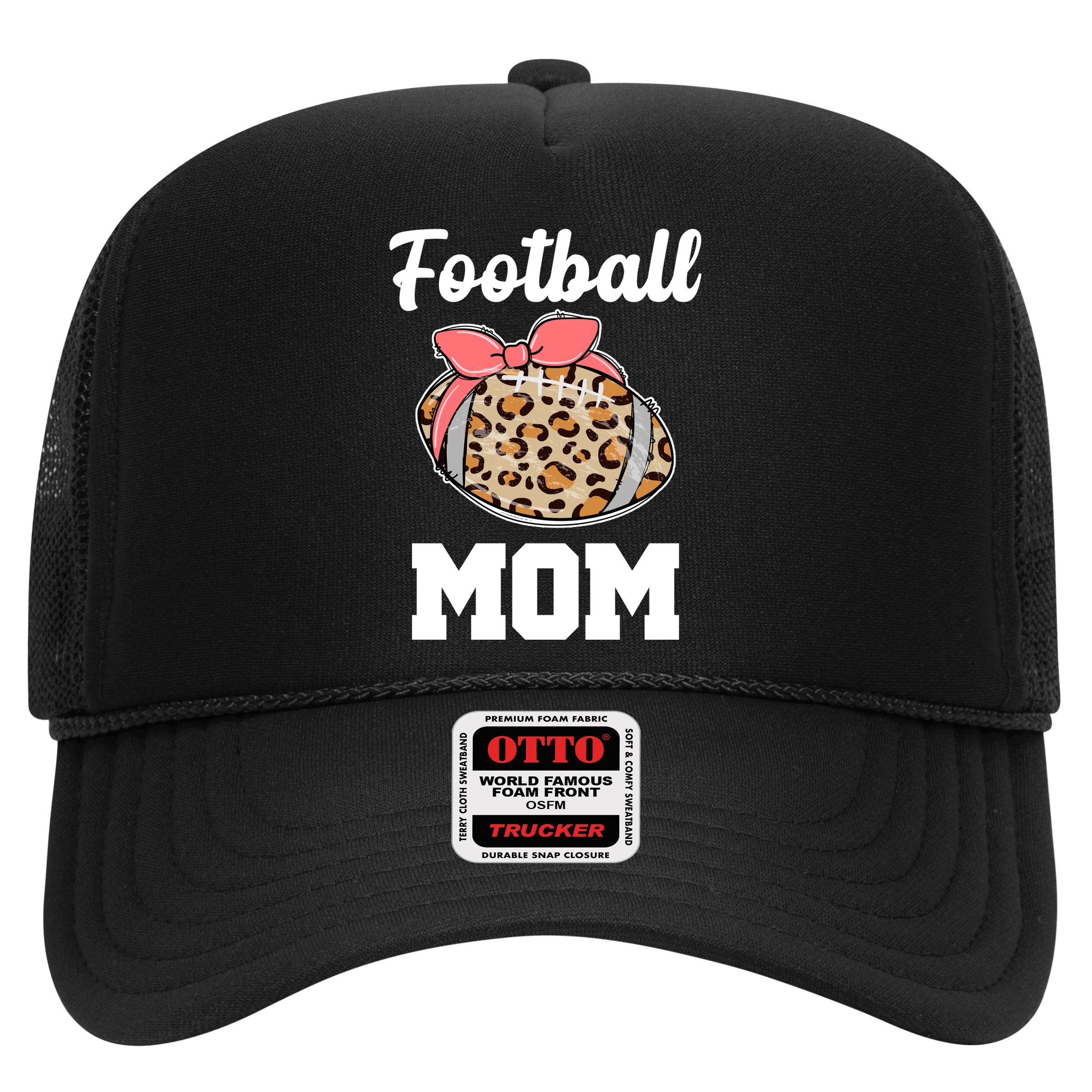 Leopard Football Mom Cute Gift Hat