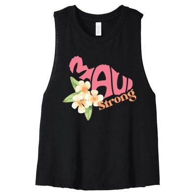 Lahaina Fires Maui Wildfire Relief Maui Strong Women's Racerback Cropped Tank