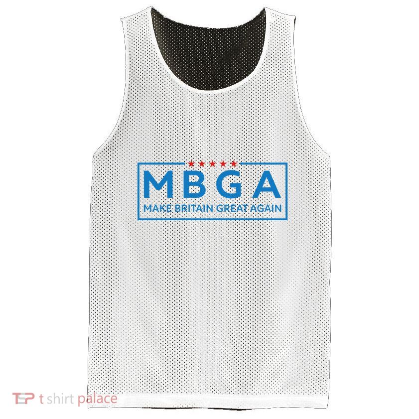 Laurence Fox Mbga Make Britain Great Again Mesh Reversible Basketball Jersey Tank