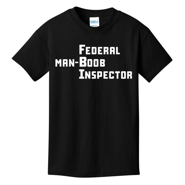 Limited Federal Manboob Inspector Kids T-Shirt