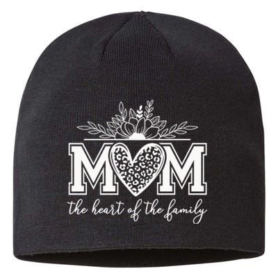 Loving Floral Mom Heart Sustainable Beanie