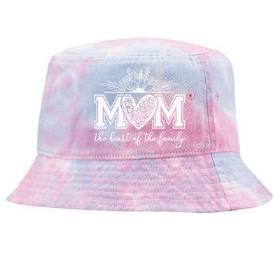 Loving Floral Mom Heart Tie-Dyed Bucket Hat