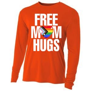 Lgbtq Free Mom Hugs Pride Lgbt Ally Rainbow Proud Mom Funny Gift Cooling Performance Long Sleeve Crew