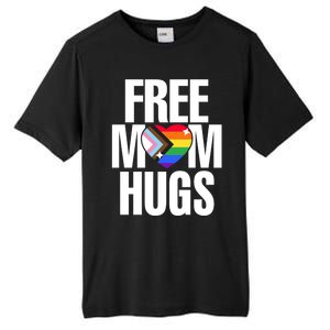 Lgbtq Free Mom Hugs Pride Lgbt Ally Rainbow Proud Mom Funny Gift Tall Fusion ChromaSoft Performance T-Shirt