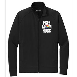 Lgbtq Free Mom Hugs Pride Lgbt Ally Rainbow Proud Mom Funny Gift Stretch Full-Zip Cadet Jacket