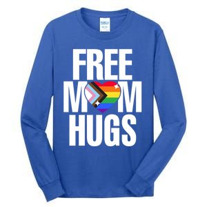 Lgbtq Free Mom Hugs Pride Lgbt Ally Rainbow Proud Mom Funny Gift Tall Long Sleeve T-Shirt