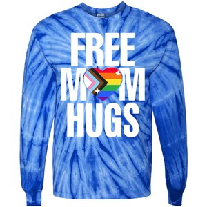 Lgbtq Free Mom Hugs Pride Lgbt Ally Rainbow Proud Mom Funny Gift Tie-Dye Long Sleeve Shirt