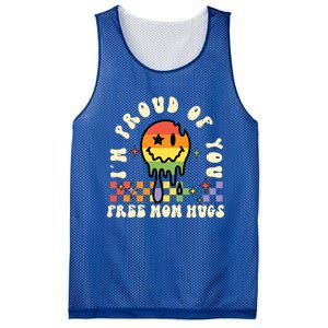 Lgbtq Free Mom Hugs Pride Month Lgbt Retro Groovy Great Gift Mesh Reversible Basketball Jersey Tank