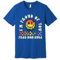 Lgbtq Free Mom Hugs Pride Month Lgbt Retro Groovy Great Gift Premium T-Shirt