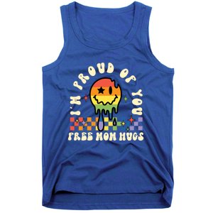 Lgbtq Free Mom Hugs Pride Month Lgbt Retro Groovy Great Gift Tank Top