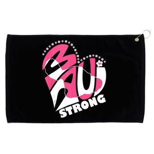 Love For Maui Hawaii Heart Flowers Ocean Beaches Strong Grommeted Golf Towel