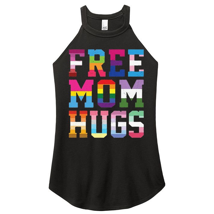 Lgbtq+ Free Mom Hugs Women's Perfect Tri Rocker Tank