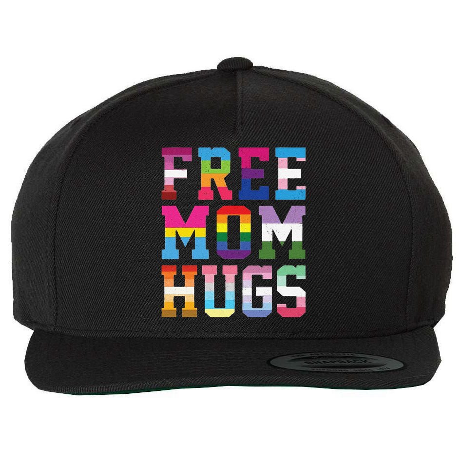 Lgbtq+ Free Mom Hugs Wool Snapback Cap