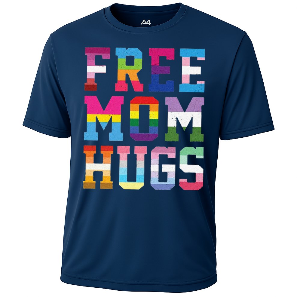 Lgbtq+ Free Mom Hugs Cooling Performance Crew T-Shirt