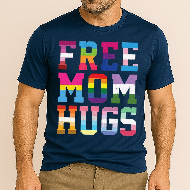 Lgbtq+ Free Mom Hugs Cooling Performance Crew T-Shirt
