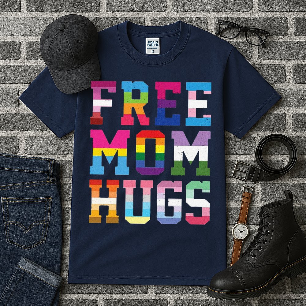 Lgbtq+ Free Mom Hugs Tall T-Shirt