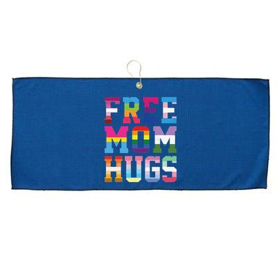 Lgbtq+ Free Mom Hugs Large Microfiber Waffle Golf Towel