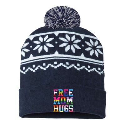 Lgbtq+ Free Mom Hugs USA-Made Snowflake Beanie