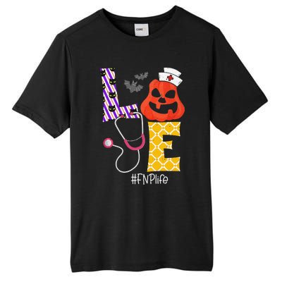 Love Fnp Nurse Life Spooky Nurse Pumpkin Halloween Tall Fusion ChromaSoft Performance T-Shirt