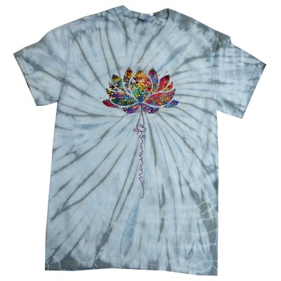 Lotus Flower Namaste Yoga Watercolor Meditation Zen Bohemian Tie-Dye T-Shirt