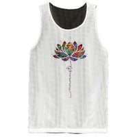 Lotus Flower Namaste Yoga Watercolor Meditation Zen Bohemian Mesh Reversible Basketball Jersey Tank