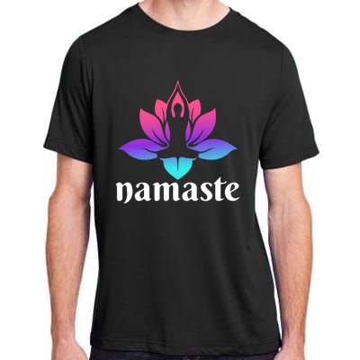 Lotus Flower Namaste Yoga Gift Adult ChromaSoft Performance T-Shirt