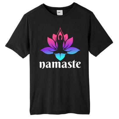 Lotus Flower Namaste Yoga Gift Tall Fusion ChromaSoft Performance T-Shirt