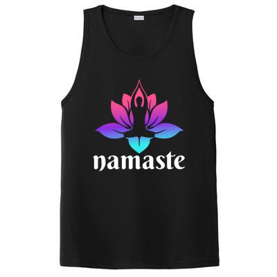 Lotus Flower Namaste Yoga Gift PosiCharge Competitor Tank